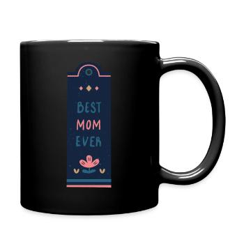 Best mom - Tasse einfarbig - Schwarz - Rechts