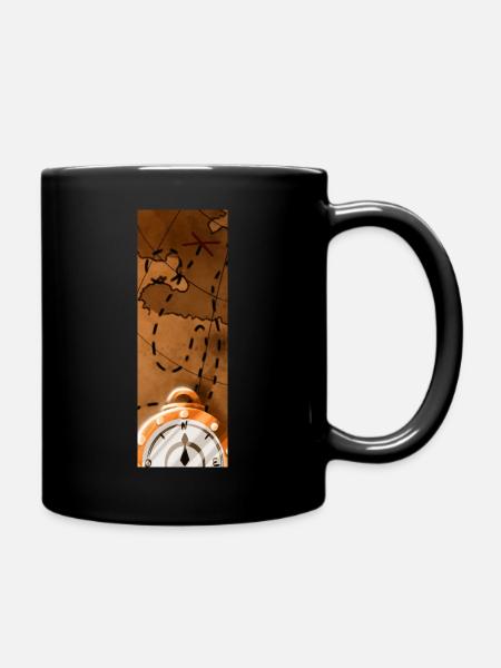 compass - Full Colour Mug - black