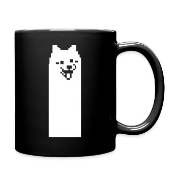 Doge Meme – Chien emblématique d’Internet en rétro 8 bits - Mug uni - noir - Droite