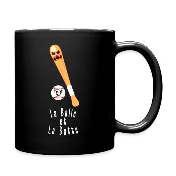 La Balle et La Batte - Mug uni - noir - Droite