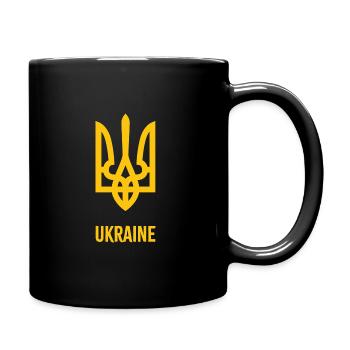 Ukraine - Tasse einfarbig - Schwarz - Rechts