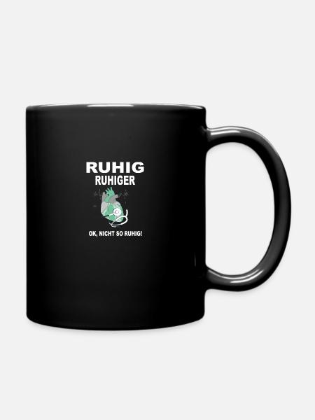 Ruhig Ruhiger Notarzt Rettungsdienst Sanitäter - Tasse einfarbig - Schwarz