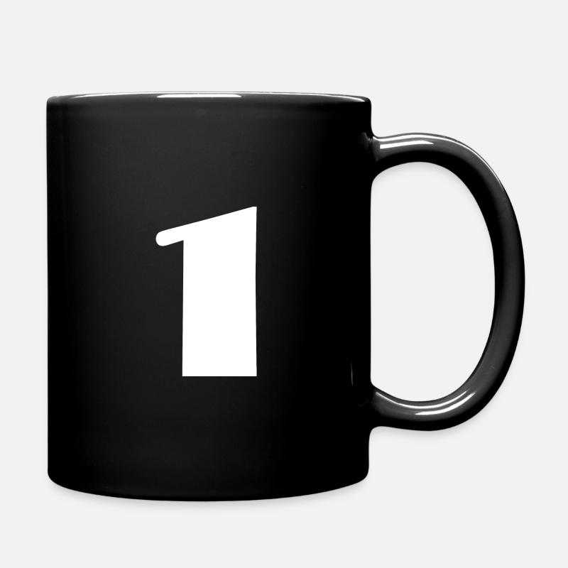 1 AN. 1er ANNIVERSAIRE. ANNIVERSAIRE 1 AN. UN - Mug uni - noir