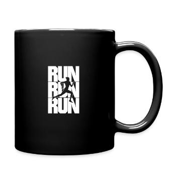 Laufen - Tasse einfarbig - Schwarz - Rechts
