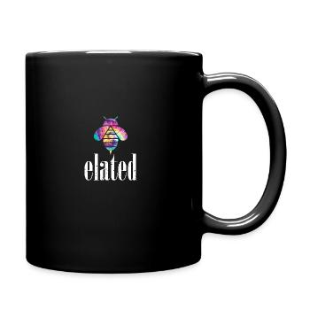 Tie Dye Bee Elated Biene Be Elated - Full Colour Mug - black - Right