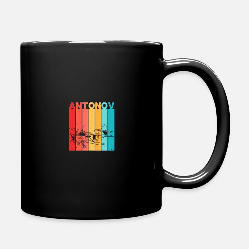 Antonov An-2 Flugzeug Doppeldecker UdSSR Geschenk - Tasse einfarbig - Schwarz