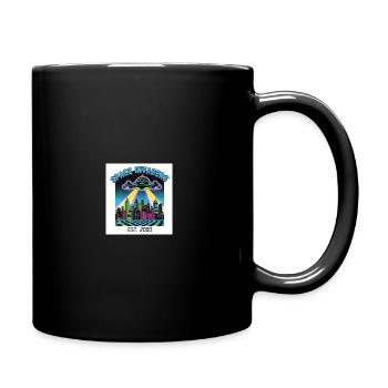 Weltraum Invasoren Stadtbild Design - Mug uni - noir - Droite