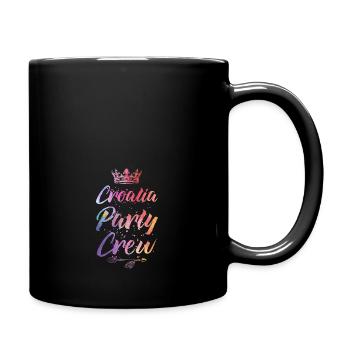 Croatia Party Crew Colorful - Full Colour Mug - black - Right