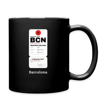 Barcelone - Mug uni - noir - Droite