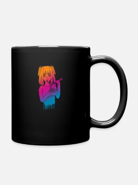Anime Manga Girl Cadeau - Mug uni - noir