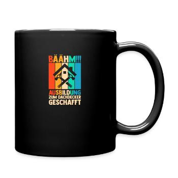 Roofing training apprentice Auzbi roofer - Full Colour Mug - black - Right