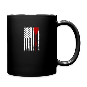 Dart Darts Vintage Dartpfeile - Tasse einfarbig - Schwarz - Rechts