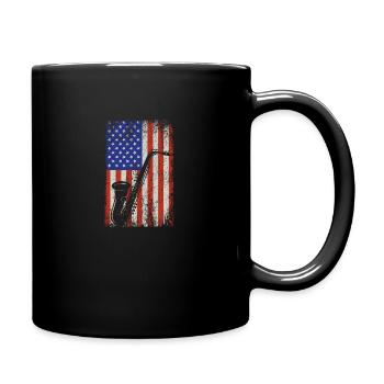 Saxophone Saxophonist Vintage Sprüche - Tasse einfarbig - Schwarz - Rechts