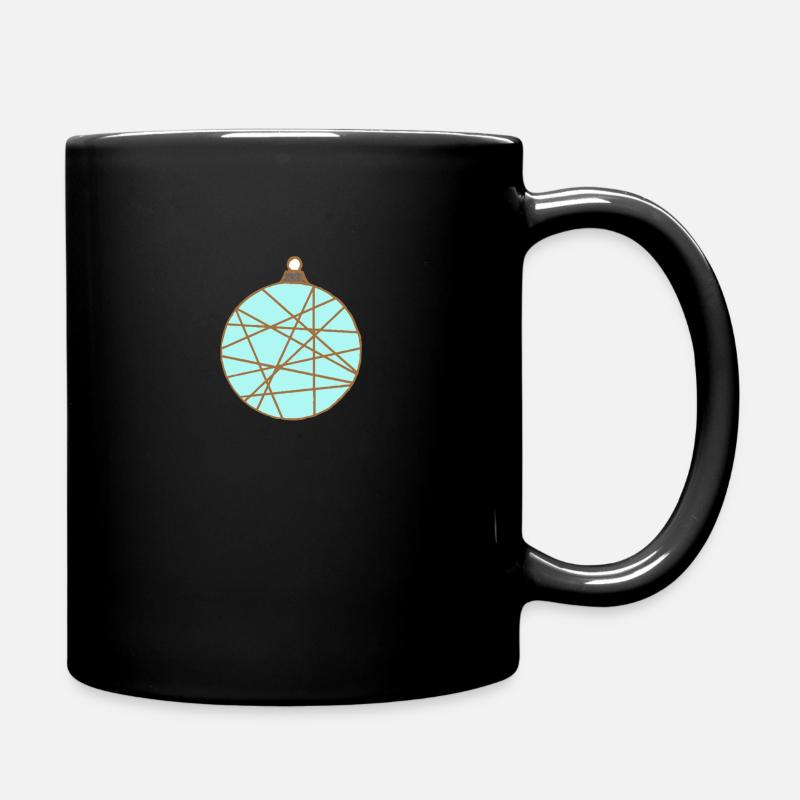 Christbaumkugel - Tasse einfarbig - Schwarz