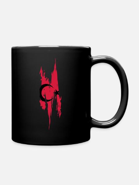 Türkei Grunge - Tasse einfarbig - Schwarz