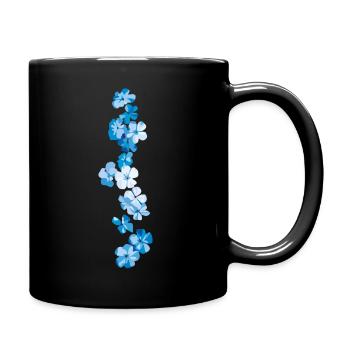 fleurs bleues oublie-moi-pas - Mug uni - noir - Droite