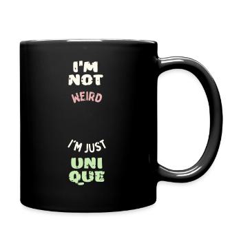 Funny funny Unique cool humor vector - Full Colour Mug - black - Right