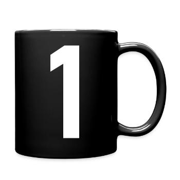 1. 1 year. 1st ANNIVERSARY. 1 YEAR ANNIVERSARY - Full Colour Mug - black - Right