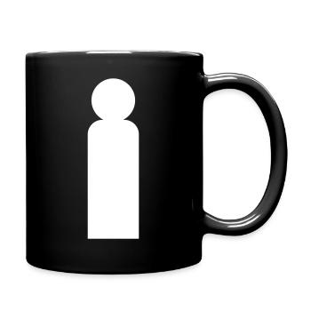 Minimalist Man Silhouette - Full Colour Mug - black - Right