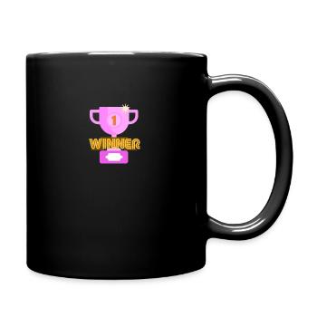 Winner - Tasse einfarbig - Schwarz - Rechts