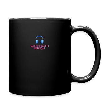 Gamer Junge - Tasse einfarbig - Schwarz - Rechts