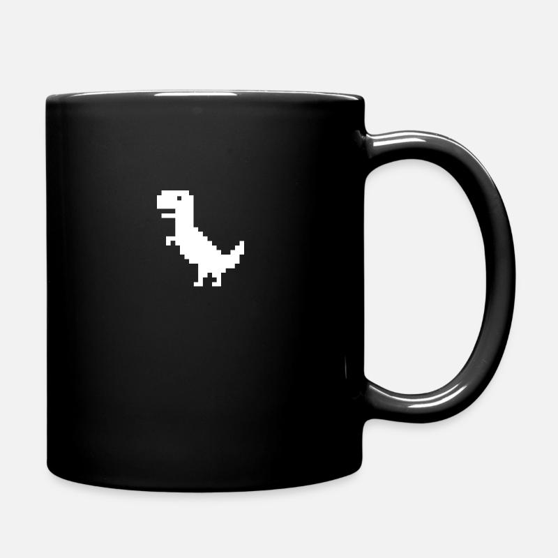 Internet Dinosaurier - Tasse einfarbig - Schwarz