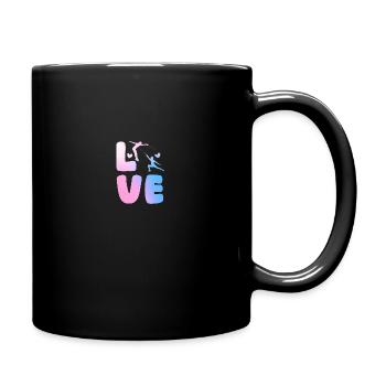 Fechter Fechten - Tasse einfarbig - Schwarz - Rechts