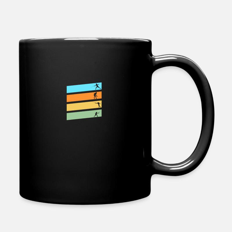 Fechter Fechten - Tasse einfarbig - Schwarz