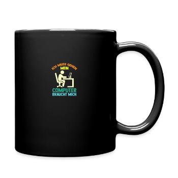 Computer Gamer Gamer Programmer Administrator - Full Colour Mug - black - Right