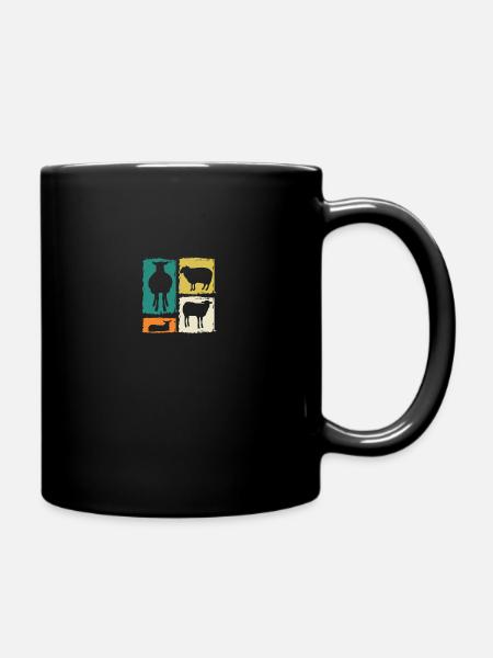Schäfer Schaf - Tasse einfarbig - Schwarz