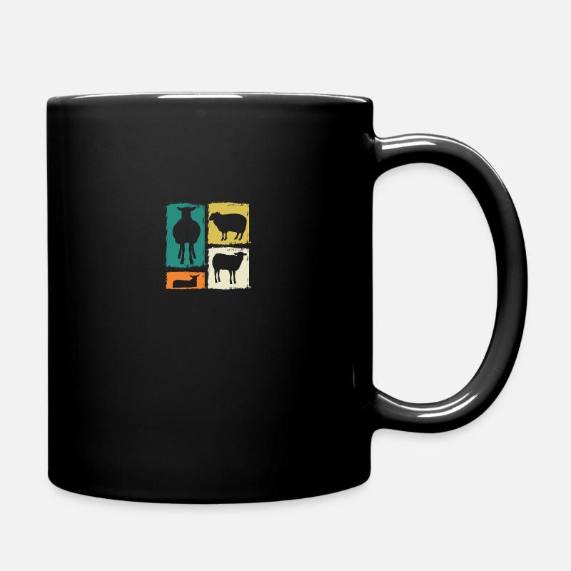 Schäfer Schaf - Tasse einfarbig - Schwarz