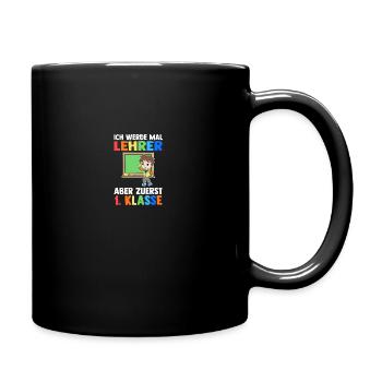 Enseignant Première Primaire Inscription Écolier - Mug uni - noir - Droite