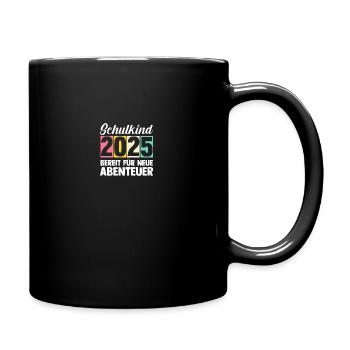 Kita Abschied Erste Klasse Einschulung 2025 - Tasse einfarbig - Schwarz - Rechts