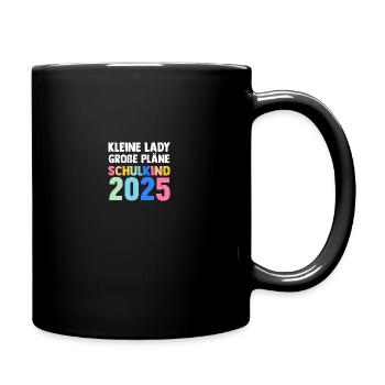 Kita Abschied Erste Klasse Einschulung 2025 - Tasse einfarbig - Schwarz - Rechts