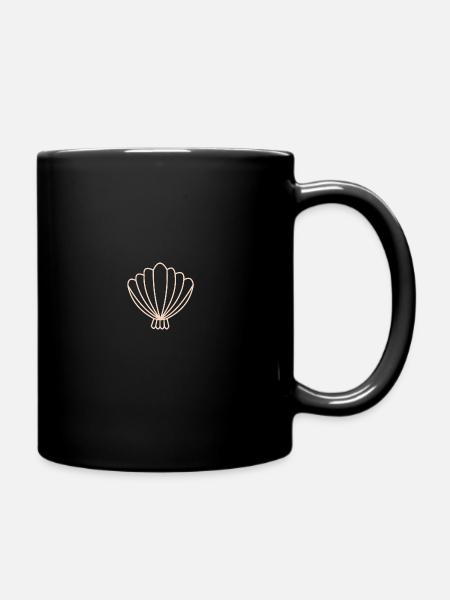 Seashell sea - Full Colour Mug - black