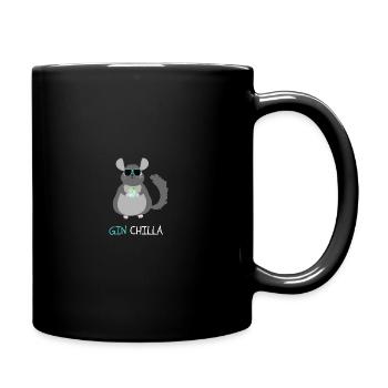 Gin Tee, Gin Geschenk, T-Shirt Gin, Shirt Tonic Gin Chilla - Tasse einfarbig - Schwarz - Rechts
