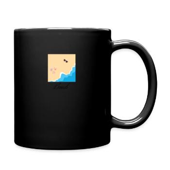 Plage - Mug uni - noir - Droite