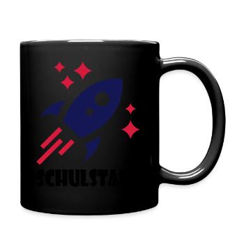 Schulstart - Tasse einfarbig - Schwarz - Rechts