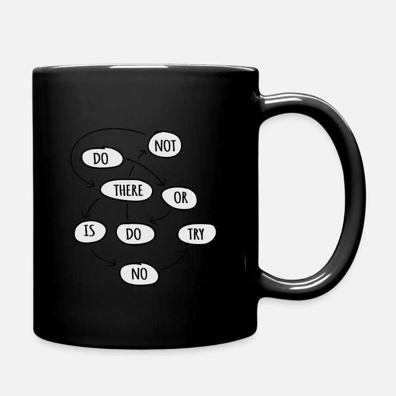 faire ou ne pas - Mug uni - noir