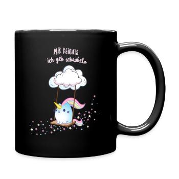 Caticorn Schaukel - Tasse einfarbig - Schwarz - Rechts