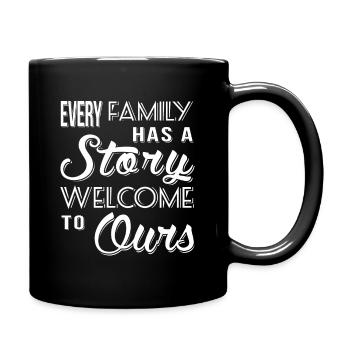 Family Story - Mug uni - noir - Droite