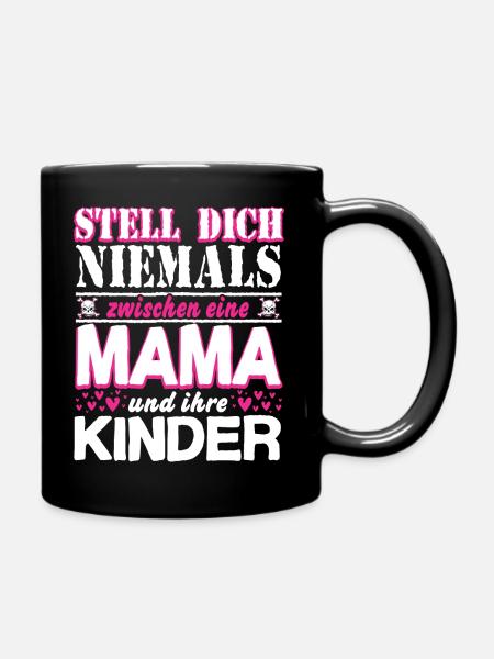 -Mama - Tasse einfarbig - Schwarz