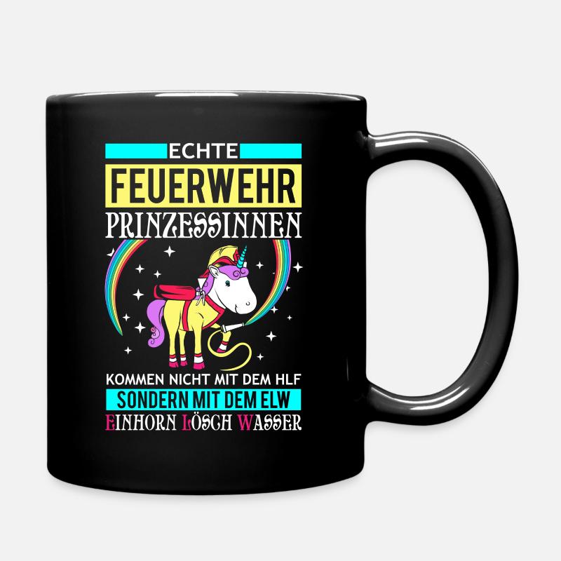 Princesse de feu - Licorne - Mug uni - noir