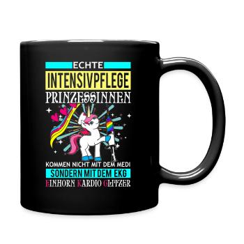 Licorne - soins intensifs princesse - Mug uni - noir - Droite