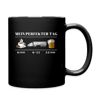 Chauffeur de camion chauffeur de camion Day My Perfect - Mug uni - noir - Droite