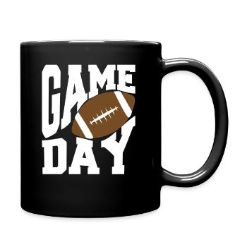 Football américain Etats-Unis Etats-Unis de Noël de Noël Super Bowl - Mug uni - noir - Droite