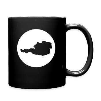 Autriche - Mug uni - noir - Droite