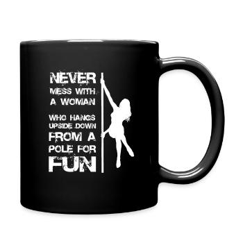 Pole danse femme cadeau - Mug uni - noir - Droite