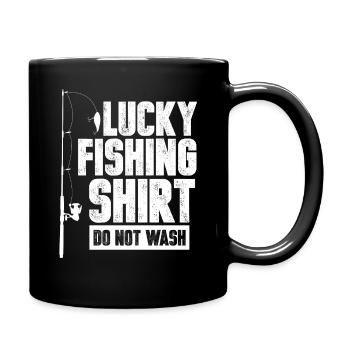 Fishing fishing bait funny gift Christmas - Full Colour Mug - black - Right
