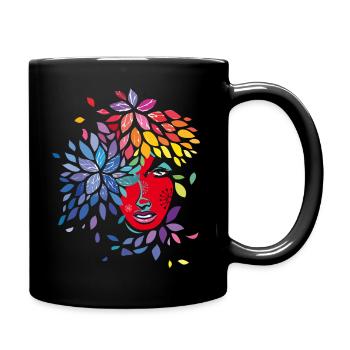 Femme Sauvage - Mug uni - noir - Droite